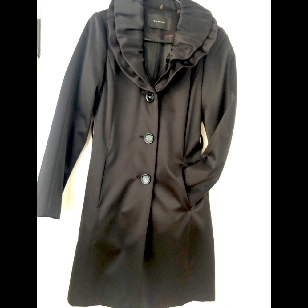 Tahari satin coat